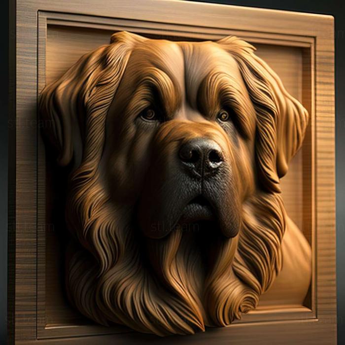 3D model Leonberger dog (STL)